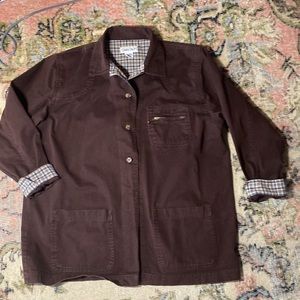 Womens Cabin Creek Field Jacket/Shirt w/ Check detail! EUC! High Quality XL🔥